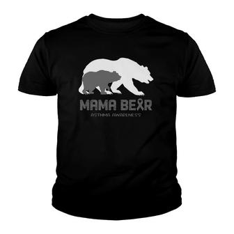 Mama Bear Asthma Awareness For Women Men Youth T-shirt | Mazezy