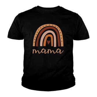 Mama Boho Rainbow Men Women Kids Mother's Day Heart Love Gift Youth T-shirt | Mazezy