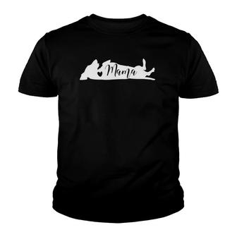 Mama Dachshund Dog Lover Fur Mom Mothers Day Youth T-shirt | Mazezy