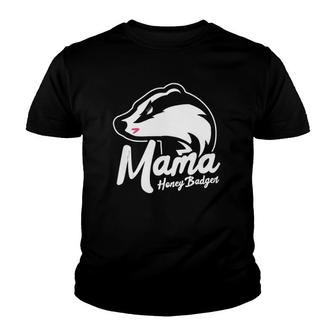 Mama Honey Badger Animal Pregnancy Announcement Mom Gift Youth T-shirt | Mazezy