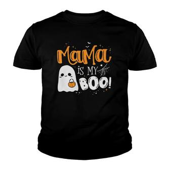 Mama Is My Boo Funny Hallowen Kids Teens Youth T-shirt | Mazezy