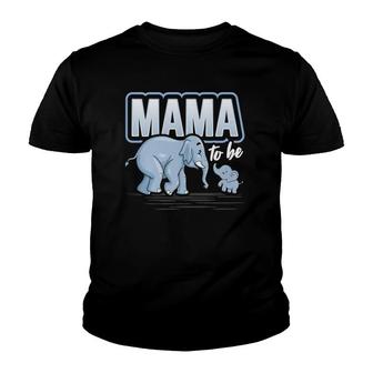 Mama To Be Elephant Baby Shower Pregnancy Gift Soon To Be Youth T-shirt | Mazezy
