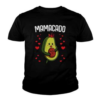 Mamacado Pregnant Funny Pregnancy Avocado Cute Adorable Youth T-shirt | Mazezy