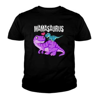 Mamasaurus Dinosaur Rex Mother Day For Mom Gift Mama Youth T-shirt | Mazezy