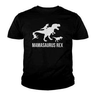 Mamasaurus Rex 3 Kids Mama Dinosaur Youth T-shirt - Thegiftio UK