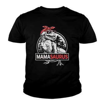 Mamasaurusrex Dinosaur Funny Mama Saurus Family Matching Youth T-shirt | Mazezy