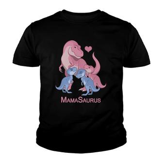 Mamasaurusrex Mother & 3 Cute Baby Boy & Girl Dinosaurs Youth T-shirt - Thegiftio UK