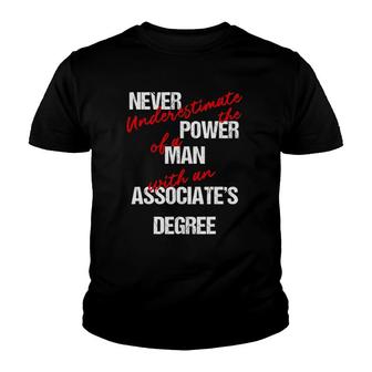 Man Associates Degree Graduation Diploma Youth T-shirt - Thegiftio UK