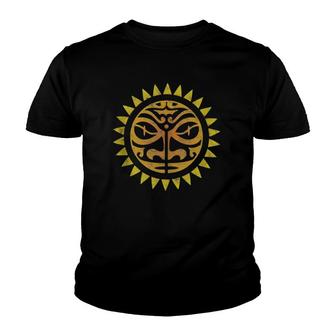 Maori New Zealand Polynesian Tribal Sun Souvenir Gift Youth T-shirt | Mazezy