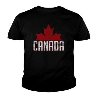 Maple Leaf Gifts Canada Youth T-shirt | Mazezy