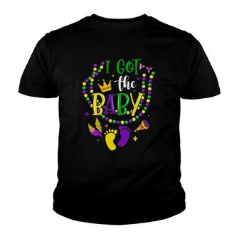 Mardi Gras 2022 I Got The Baby Pregnancy Announcement Womens Youth T-shirt | Mazezy