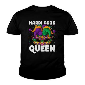 Mardi Gras Queen Carnival Celebrations Party Costume Youth T-shirt | Mazezy