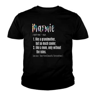 Marmie Definition Mother's Day & Birthday Gift Grandmother Youth T-shirt | Mazezy DE