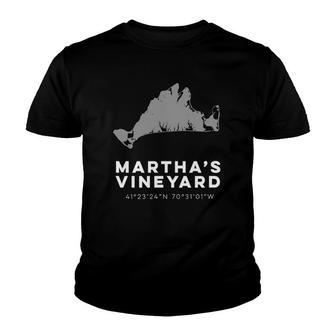 Martha's Vineyard Massachusetts Graphic Youth T-shirt | Mazezy