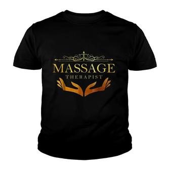 Massage Therapist Art Youth T-shirt | Mazezy