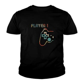 Matching Gamer Couple Player 1 Player 2 Youth T-shirt | Mazezy