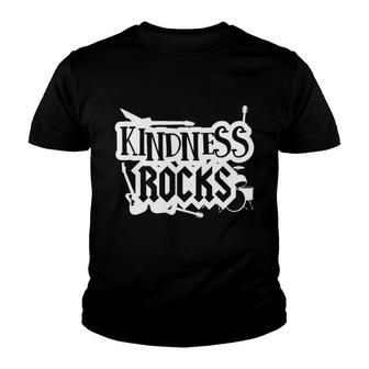 Matching Unity Day Orange Teacher Kindness Rocks Be Kind Youth T-shirt | Mazezy