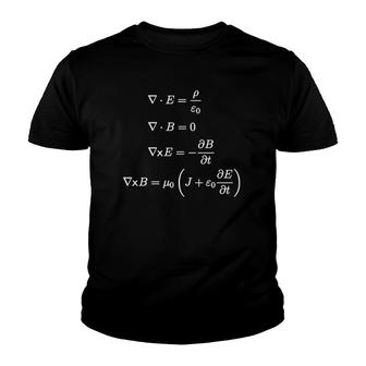 Maxwell's Equations Differential Form Youth T-shirt | Mazezy