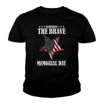 Memorial Day 2022 Remember The Brave Memorial Day Youth T-shirt | Mazezy