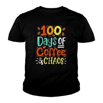 Mens 100 Days Of School 100Th Day Teacher Youth T-shirt | Mazezy