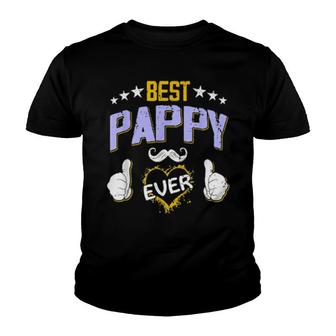 Mens Best Pappy Ever Personalized Grandpa Youth T-shirt - Thegiftio UK