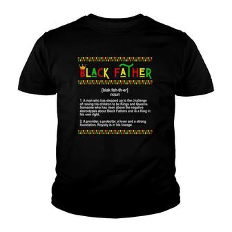 Mens Black Father Men Melanin King Husband Dad Juneteenth Kings Youth T-shirt | Mazezy