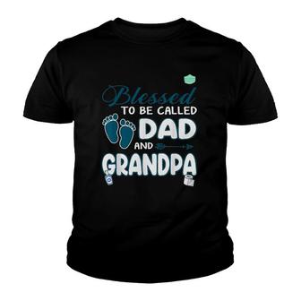 Mens Blessed To Be Called Dad For Cool Grandpa Plus Size Youth T-shirt | Mazezy