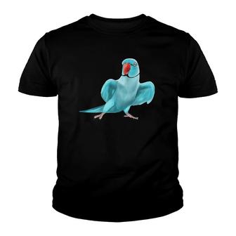 Mens Blue Indian Ringneck Parrot Bird Youth T-shirt - Thegiftio UK