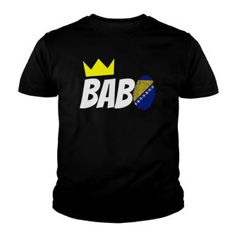 Mens Bosnia Babo Otac Birthday Idea For Proud Bosnian Dad Youth T-shirt | Mazezy