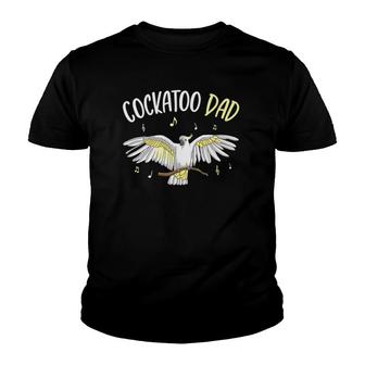 Mens Cockatoo Dad Funny Parrot Bird Men Youth T-shirt | Mazezy