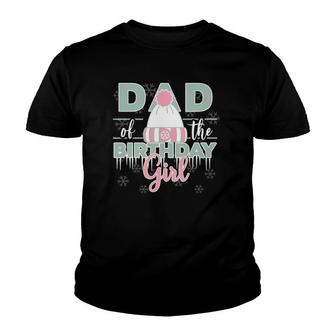 Mens Dad Of The Birthday Girl Winter Onederland Theme Youth T-shirt | Mazezy