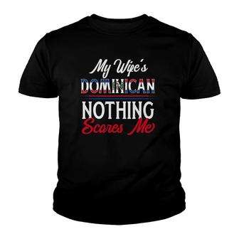 Mens Dominican Wife Dominican Republic Husband Anniversary Youth T-shirt | Mazezy