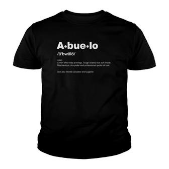 Mens Funny Dictionary Definition Fathers Day Gift Grandpa Abuelo Youth T-shirt | Mazezy