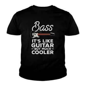 Mens Funny Instrument Bass Guitar Gift For A Bass Player Bassist Youth T-shirt | Mazezy