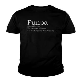 Mens Funpa Cool Grandpa Youth T-shirt | Mazezy