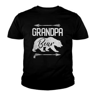 Mens Grandpa Bear Funny Father's Day Gift Papa Men Dad Best Top Youth T-shirt | Mazezy