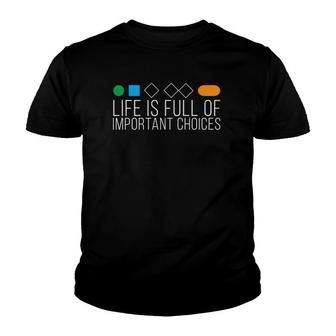 Mens Life Is Full Of Important Choices Funny Ski Signs Youth T-shirt | Mazezy