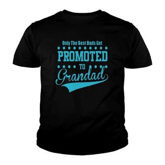 Mens Only The Great And The Best Dads Get Promoted To Grandad Youth T-shirt