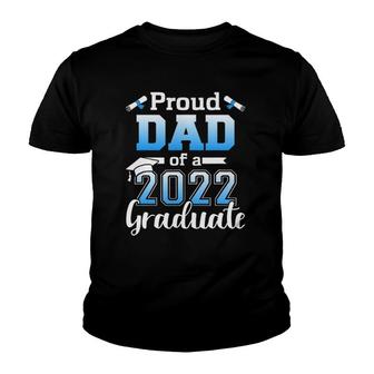 Mens Proud Dad Of A 2022 Senior Graduation Class Youth T-shirt - Thegiftio UK