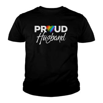 Mens Proud Husband Gay Pride Month Lgbtq Tank Top Youth T-shirt | Mazezy