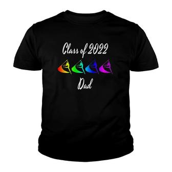 Mens Rainbow Color Guard Dad Flag Graphic Class Of 2022 Ver2 Youth T-shirt | Mazezy