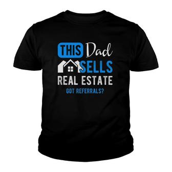 Mens Real Estate Agent Men Dad Funny Realtor Gift Youth T-shirt | Mazezy