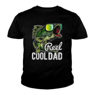 Mens Reel Cool Dad Fishing Sunglasses Funny Father's Day Gift Youth T-shirt | Mazezy