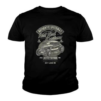 Mens Retro Custom Classic Car Vintage Hot Rod Youth T-shirt | Mazezy