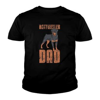 Mens Rottweiler Rottie Dad Daddy Daddy Funny Youth T-shirt | Mazezy