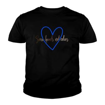 Mens Serve Hearts Not Colors Youth T-shirt | Mazezy CA