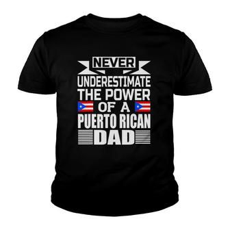 Mens Storecastle Puerto Rican Dad Fathers Puerto Rico Youth T-shirt | Mazezy