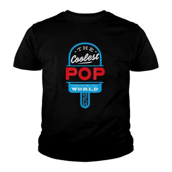 Mens The Coolest Pop Popsicle Funny Father Summer Youth T-shirt | Mazezy