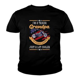 Mens Triker Grandpa Normal Grandfather Lot Cooler Trike Granddad Youth T-shirt | Mazezy