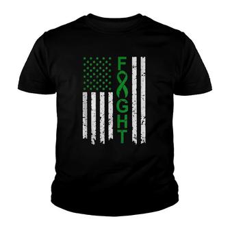 Mental Health Awareness American Flag Distresse Funny Youth T-shirt | Mazezy